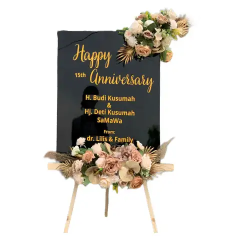 Papan Bunga Akrilik Tunjung