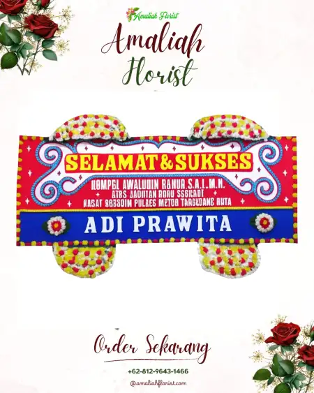 Papan Bunga Ucapan Selamat Tunjung